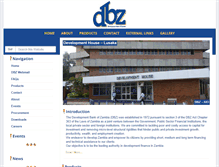Tablet Screenshot of dbz.co.zm